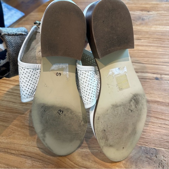 House of Harlow 1960 Esperanza Flats Women’s White Leather Ankle Strap Shooties - Picture 15 of 16